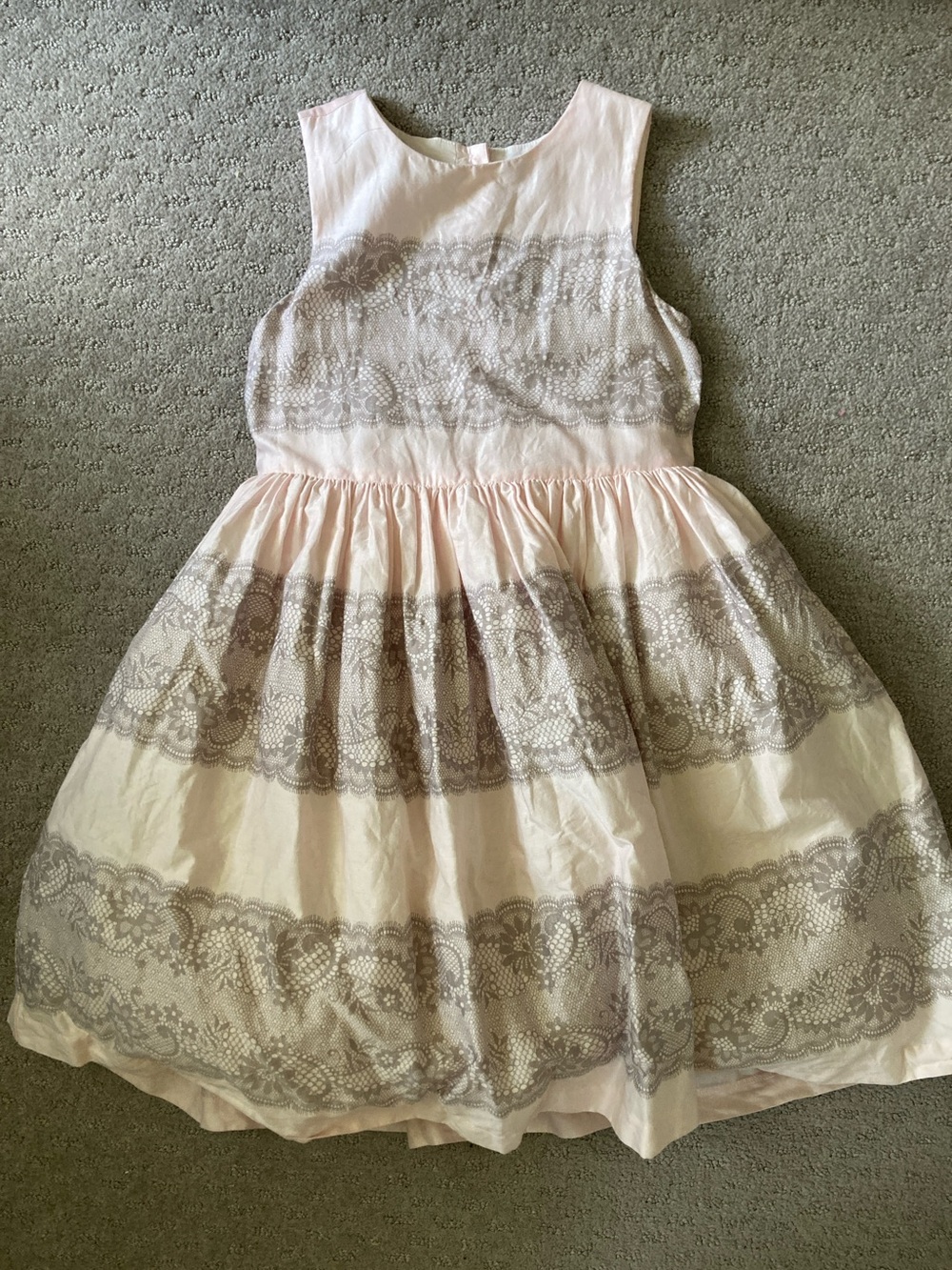 Janie and Jack pale pink party dress, Girls' 7.